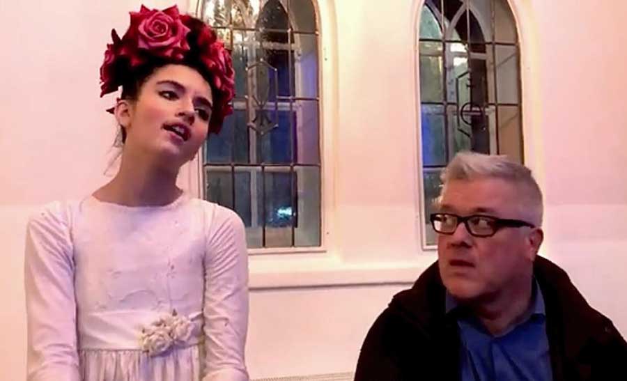 Angelina Jordan with pianist