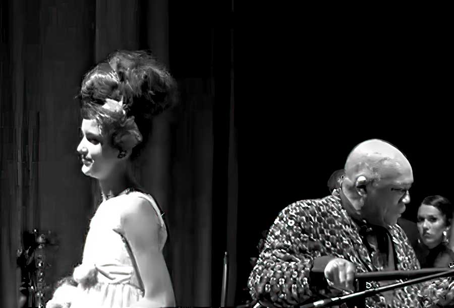 Angelina Jordan and Quincy Jones the O2 arena London