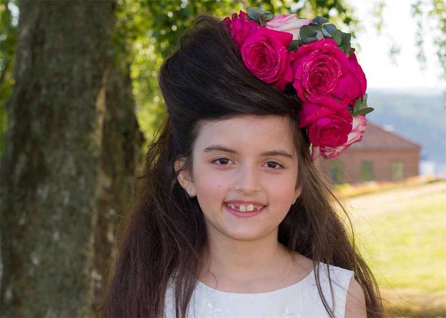 Angelina Jordan age 8 with pompadour